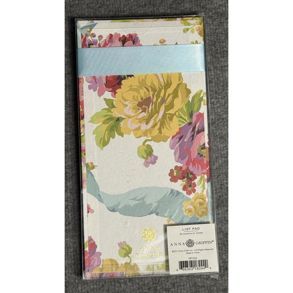 ANNA GRIFFIN Floral Listpad 60 Sheets - New - Picture 5 of 6